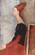 Amedeo Modigliani Portrat der Jeanne Hebuterne in dunkler Kleidung Germany oil painting artist